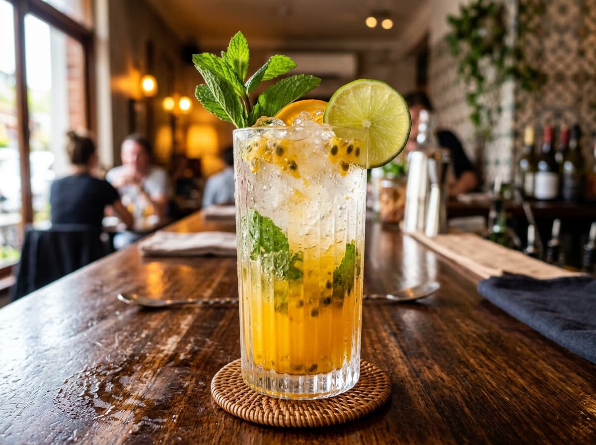Passionfruit Mint Sparkler