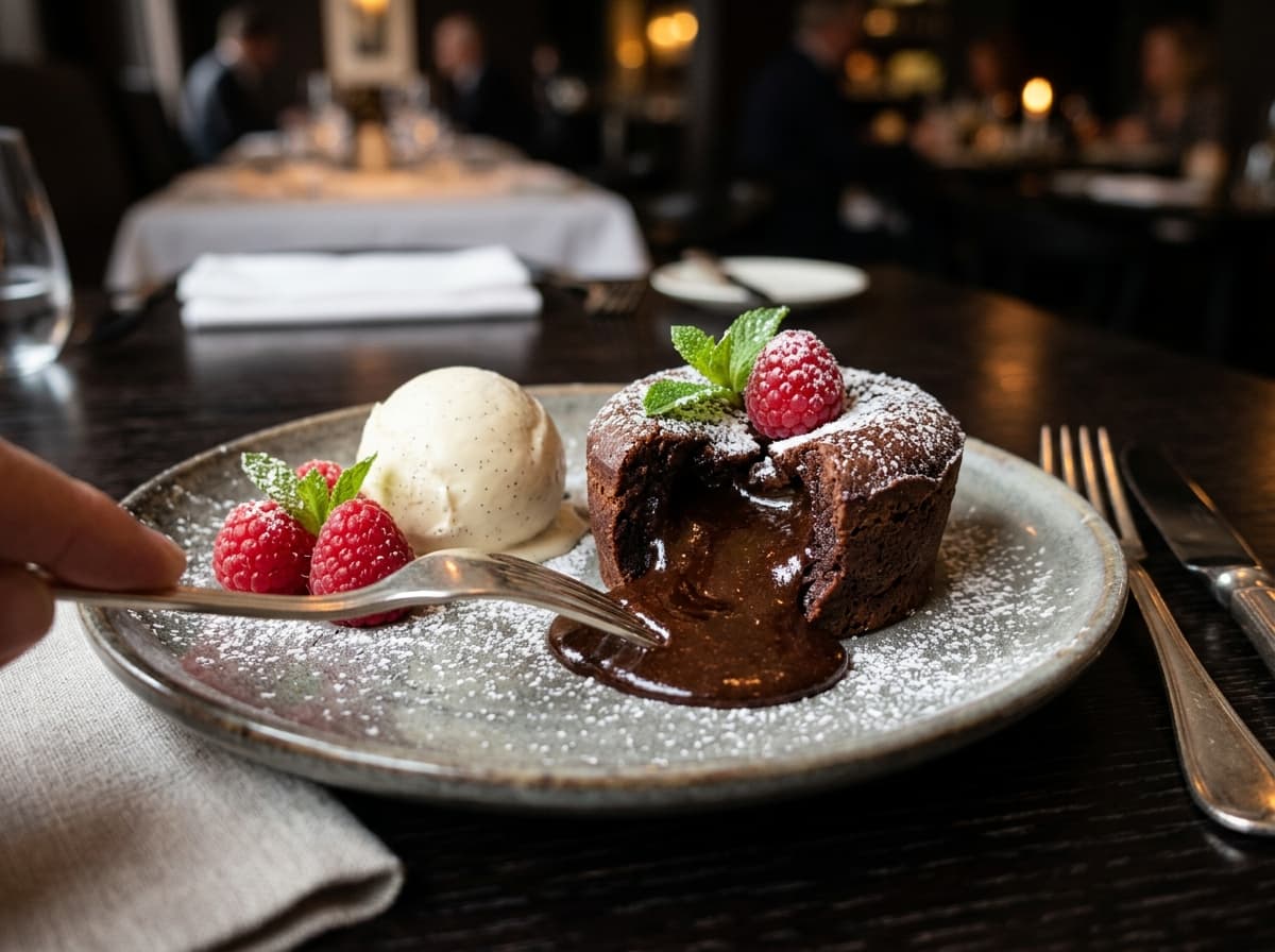 Warm Belgian Chocolate Lava Fondant